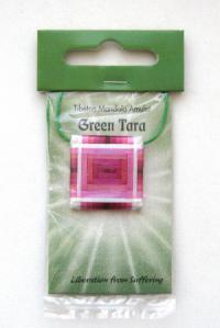Купить Тибетский амулет-мандала Зеленая Тара в интернет-магазине Dharma.ru