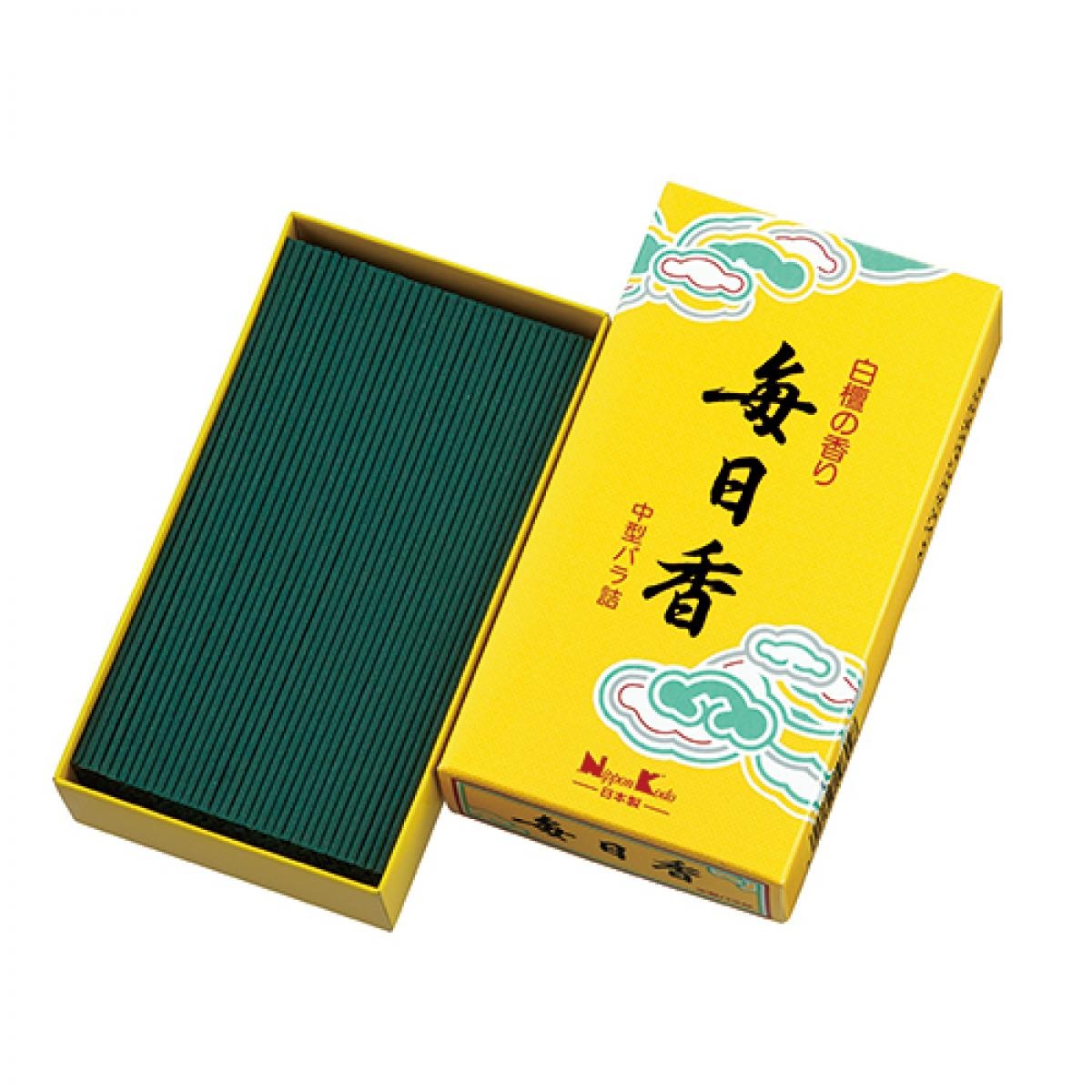 Благовоние Mainichikoh Sandalwood (сандал), 350 палочек по 13,5 см. 