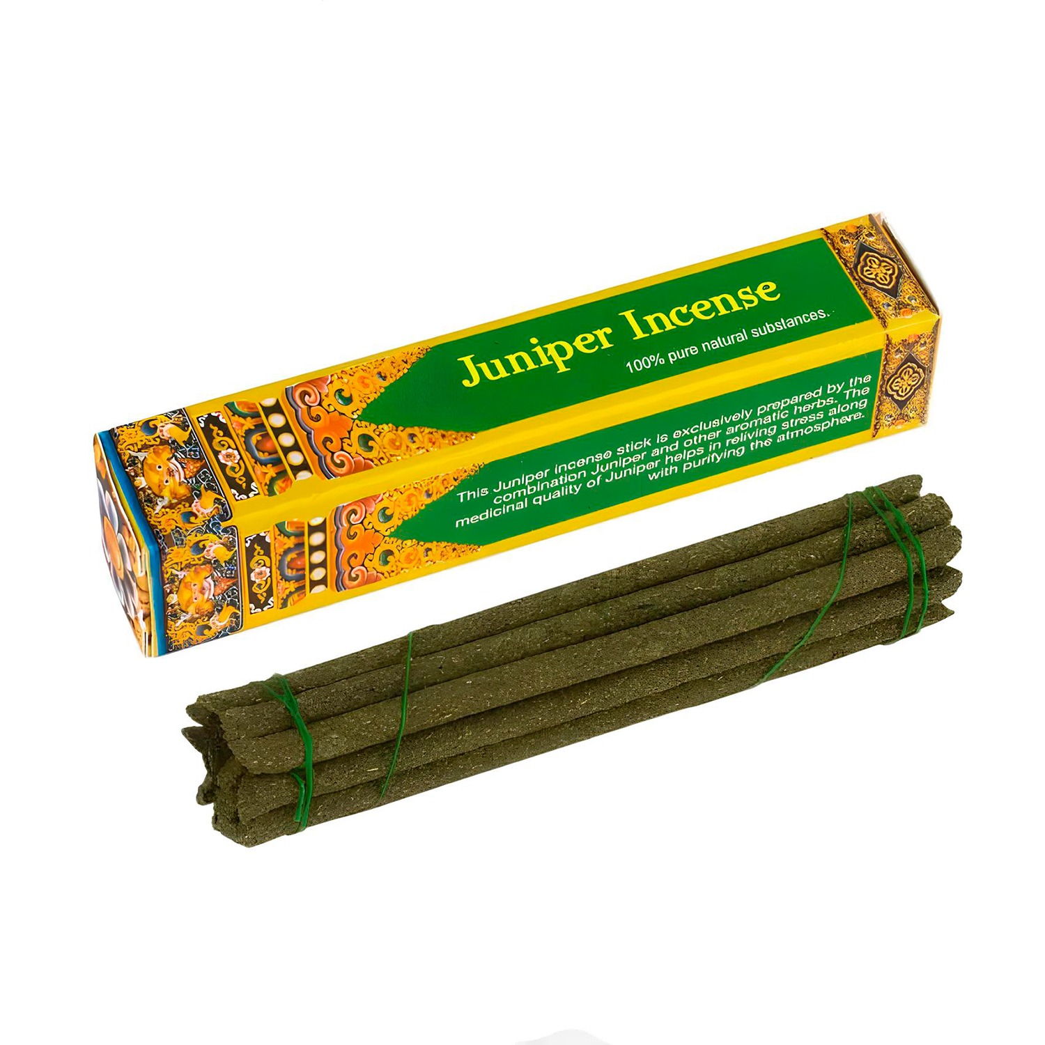 Купить Благовоние Juniper Incense (Можжевельник), 16 палочек по 9,5 см в интернет-магазине Dharma.ru