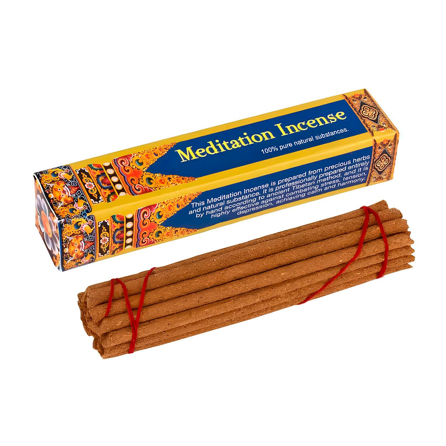 Купить Благовоние Meditation Incense, 16 палочек по 9,5 см в интернет-магазине Dharma.ru