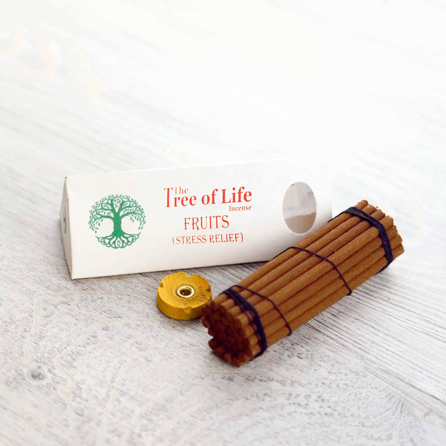 Купить Благовоние The Tree of Life Incense Fruits (Stress relief), янтарная смола, 30 палочек по 10,5 см в интернет-магазине Dharma.ru