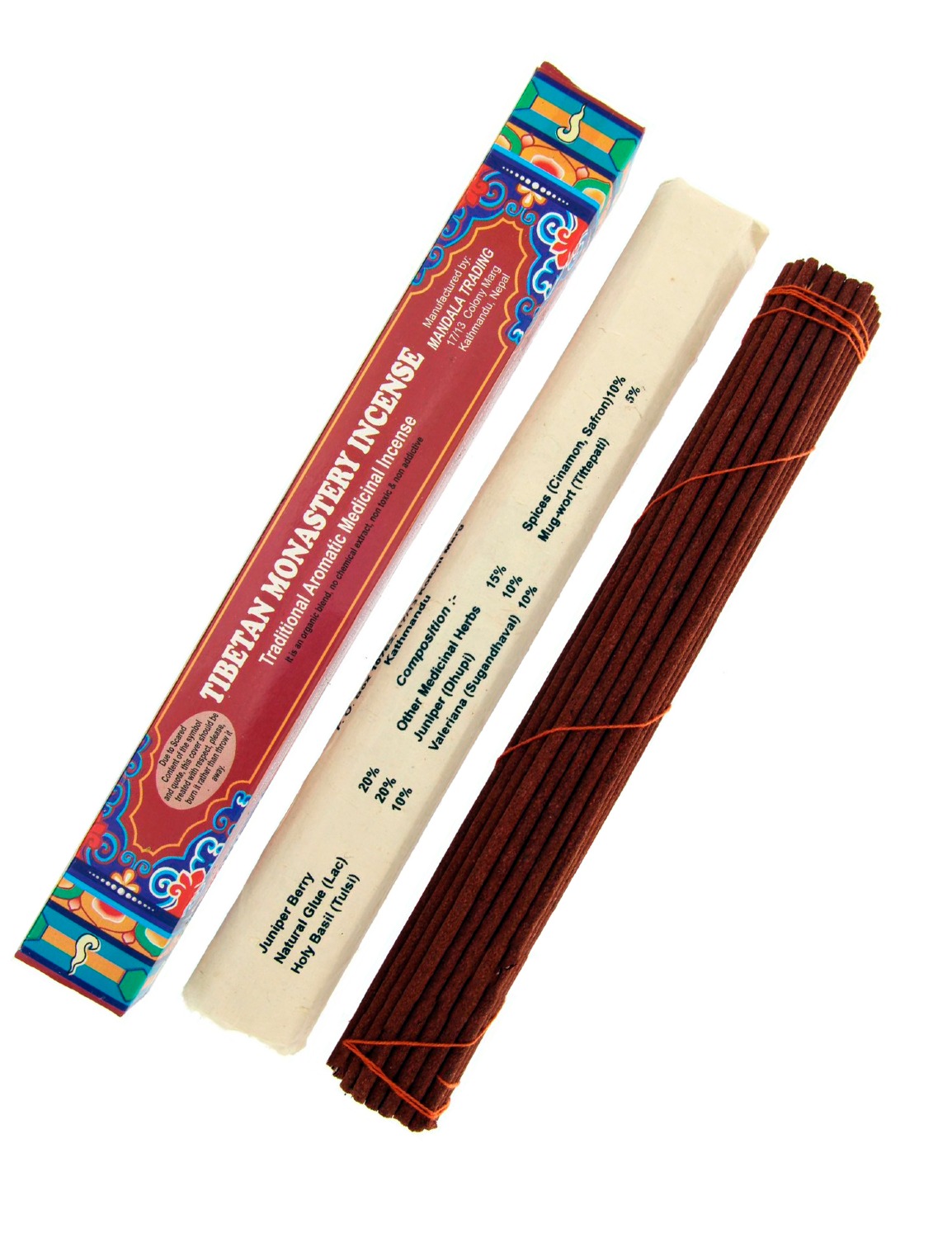 Купить Благовоние Tibetan Monastery Incense, 30 палочек 25,5 см в интернет-магазине Dharma.ru