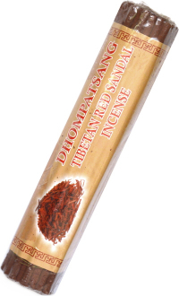 Благовоние Dhompatsang Tibetan Red Sandal Incense / красный сандал, 50 палочек по 21 см. 