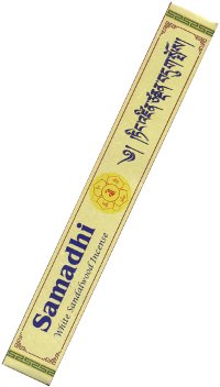 Благовоние Samadhi Incense (Самадхи) (белый сандал), 40 палочек по 19,5 см. 